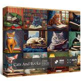 Rompecabezas de gato de gato vintage 1000 piezas